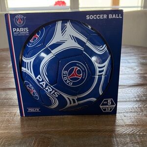 PARIS Saint-Germain - Blue logo Soccer Ball - size 5